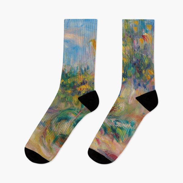 Item preview, Paysage Arbore by Pierre-Auguste Renoir: Luminous Impressionist Garden Poster designed and sold by artofuniverse.