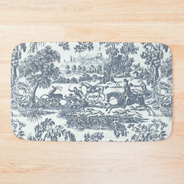 Item preview, Elegant Vintage Blue Hunting Horses and Hounds designed and sold by tanjica.