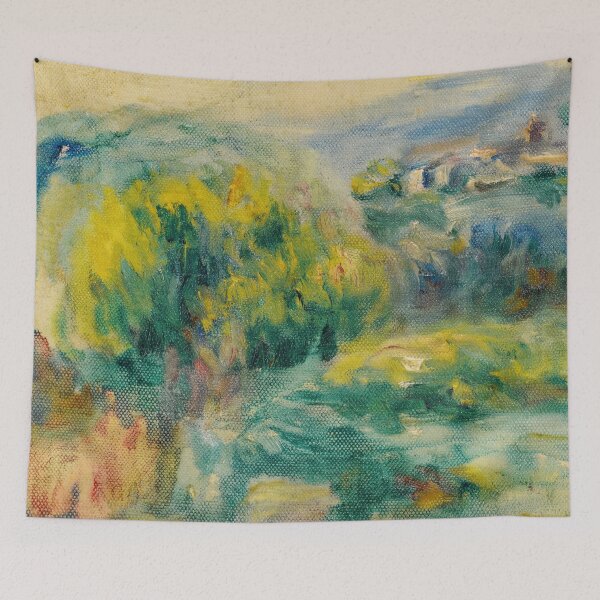 Item preview, Paysage Aux Environs De Cagnes Sur Mer by Pierre-Auguste Renoir: Impressionist Landscape Poster designed and sold by artofuniverse.