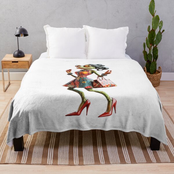 Item preview, Fashion Frog in Polka Dot Dress - Whimsical 3D Pop Art Illustration designed and sold by Pro AguiZoul Art.