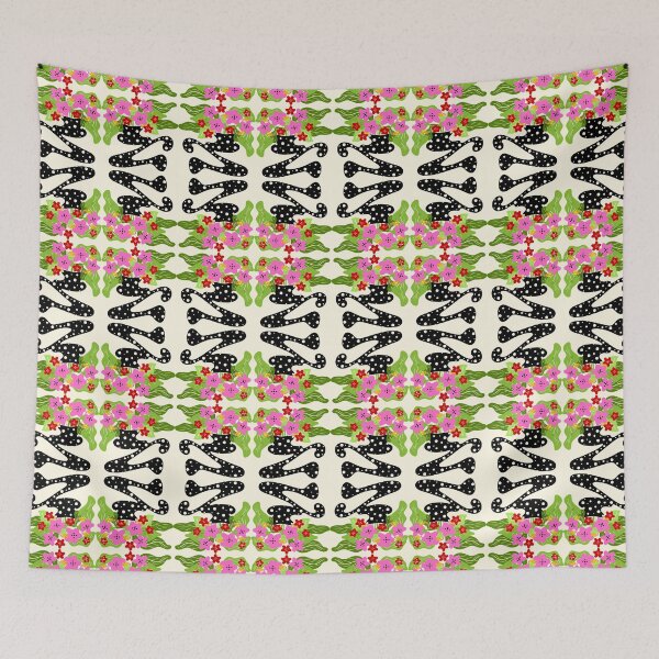 Item preview, Modern Floral Vase Symmetrical Pattern designed and sold by Clara Fruggeri.
