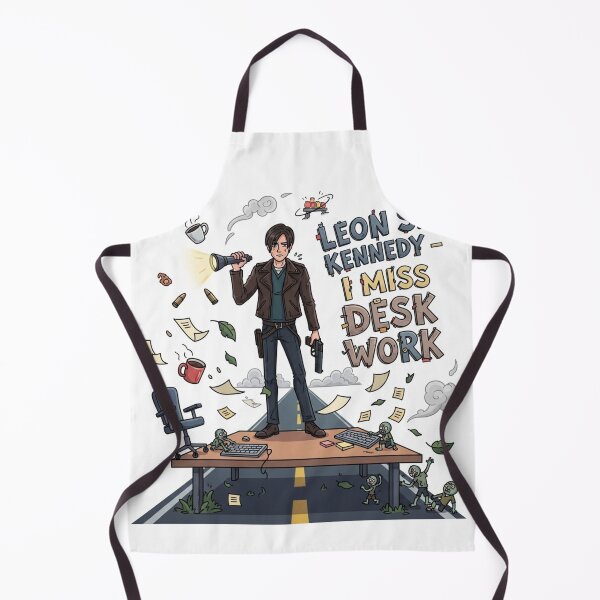 Item preview, Leon Kennedy Desk Work Funny Meme designed and sold by VitalDesigner.