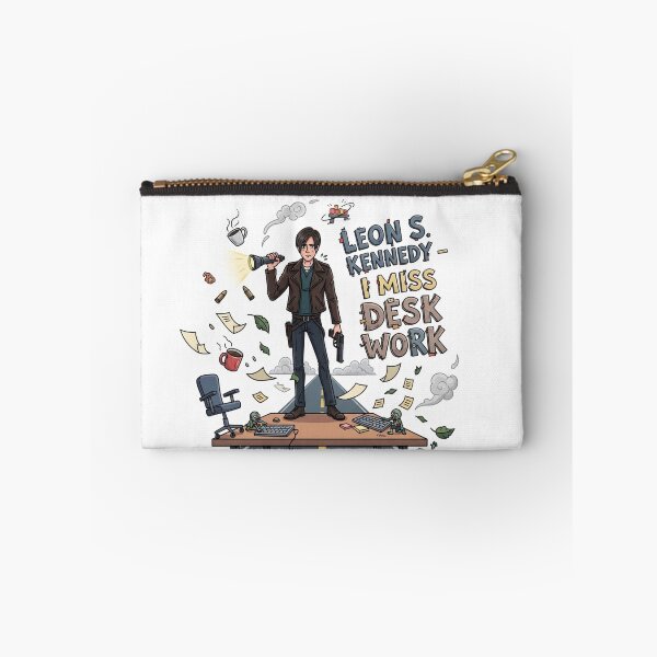 Item preview, Leon Kennedy Desk Work Funny Meme designed and sold by VitalDesigner.