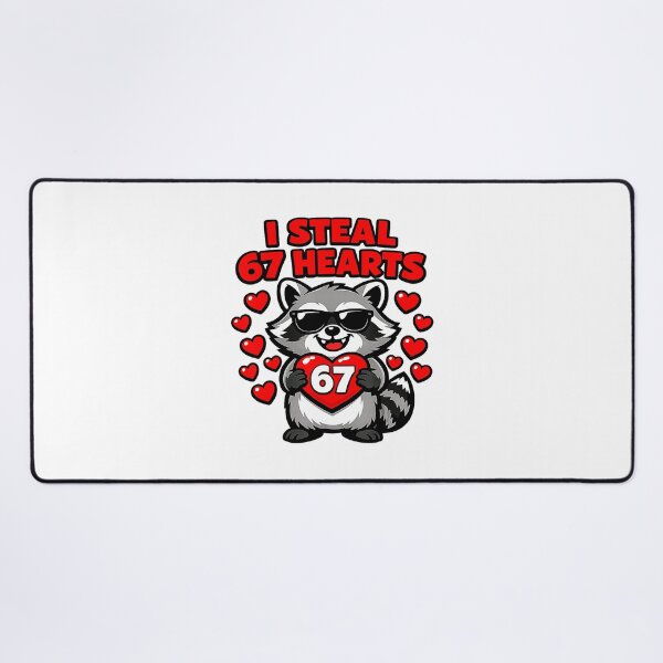 Item preview, I Steal 67 Hearts Funny Raccoon Valentine designed and sold by gladysenglish.