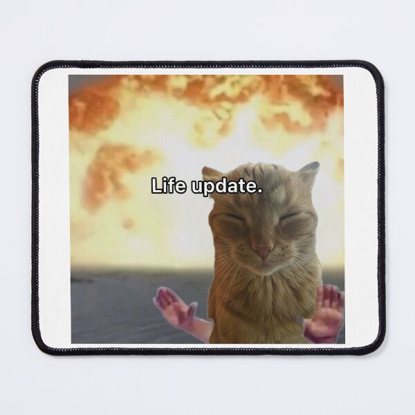 Item preview, Everything is Fine Cat Meme - Life Update designed and sold by memesh-for-you.