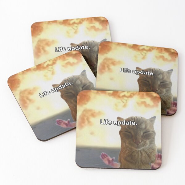 Item preview, Everything is Fine Cat Meme - Life Update designed and sold by memesh-for-you.