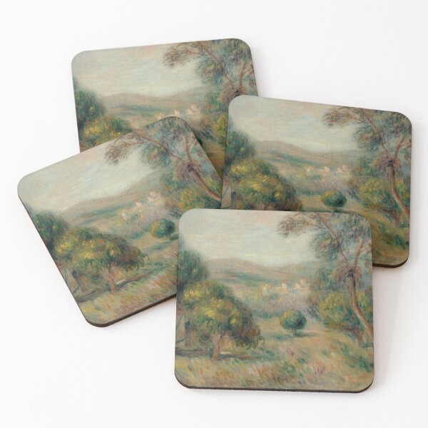 Item preview, Paysage Aux Oliviers by Pierre-Auguste Renoir: Impressionist Landscape Poster designed and sold by artofuniverse.
