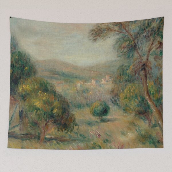 Item preview, Paysage Aux Oliviers by Pierre-Auguste Renoir: Impressionist Landscape Poster designed and sold by artofuniverse.