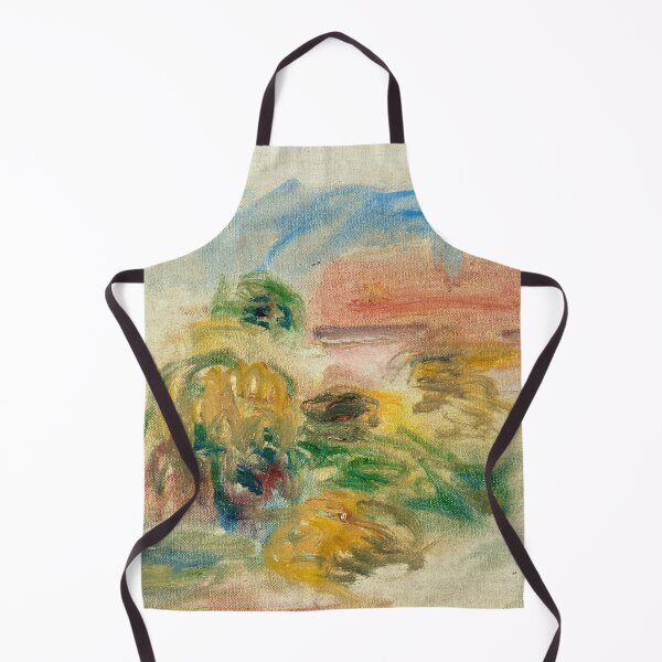 Item preview, Paysage Avec Maison by Pierre-Auguste Renoir: Dreamy Impressionist Landscape Poster designed and sold by artofuniverse.