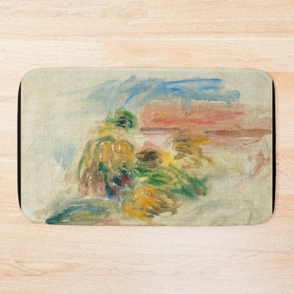 Item preview, Paysage Avec Maison by Pierre-Auguste Renoir: Dreamy Impressionist Landscape Poster designed and sold by artofuniverse.
