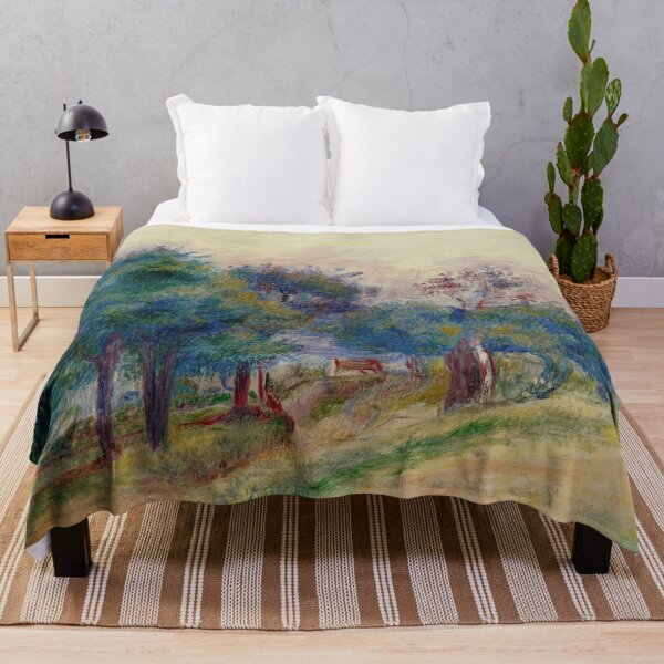 Item preview, Paysage Dessoyes by Pierre-Auguste Renoir: Tranquil Impressionist Landscape Poster designed and sold by artofuniverse.