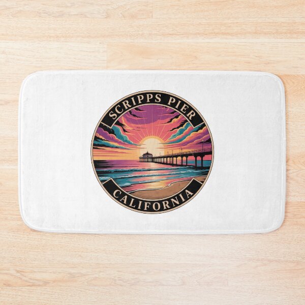 Item preview, Scripps Pier California: Vibrant Ocean Sunset designed and sold by CircinusStore.