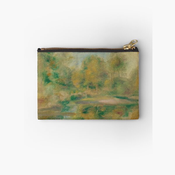 Item preview, Paysage Etang Et Fond Darbres by Pierre-Auguste Renoir: Tranquil Impressionist Landscape designed and sold by artofuniverse.