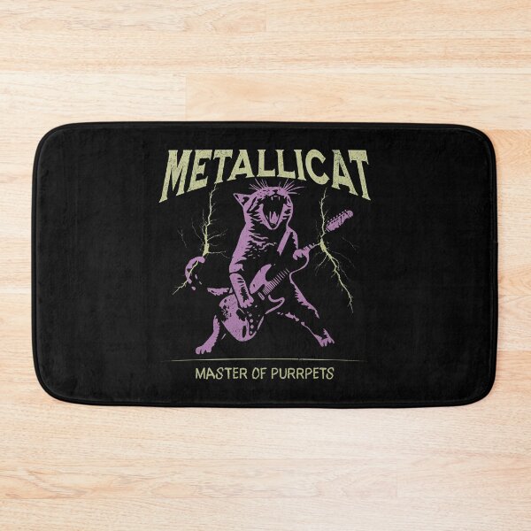 Item preview, Metallicat, Funny Cat, Heavy Metal Music, Thrash Rock Gift, Guitar Cat designed and sold by SiddoMingalo.