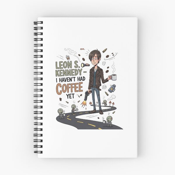 Item preview, Leon Kennedy Haven't Had Coffee Yet Funny Meme designed and sold by VitalDesigner.
