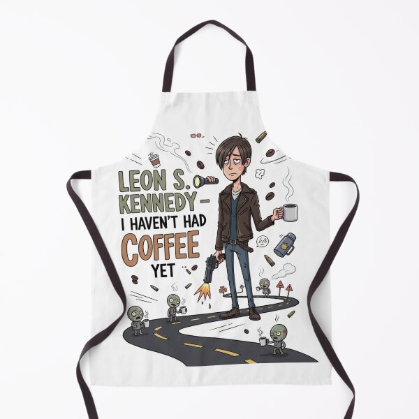 Item preview, Leon Kennedy Haven't Had Coffee Yet Funny Meme designed and sold by VitalDesigner.
