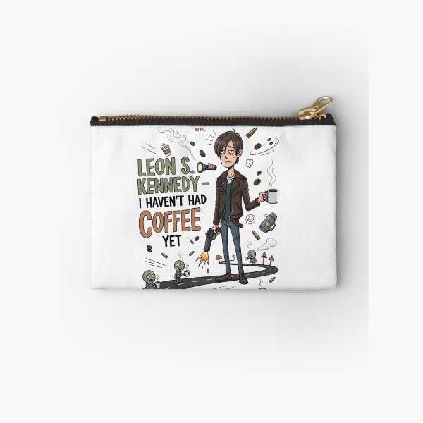 Item preview, Leon Kennedy Haven't Had Coffee Yet Funny Meme designed and sold by VitalDesigner.