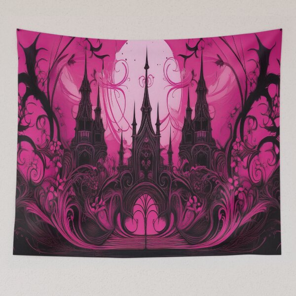 Item preview, Pink Sunset Cathedral designed and sold by endlessDoodler.