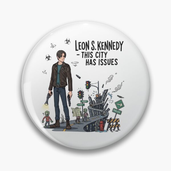 Item preview, Leon Kennedy City Has Issues Funny Meme designed and sold by VitalDesigner.