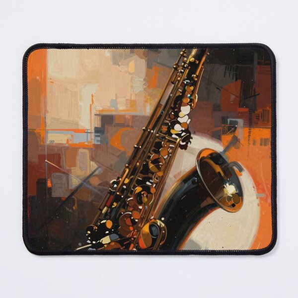 Item preview, Golden Saxophone with Abstract Urban Background designed and sold by SparroCreative.