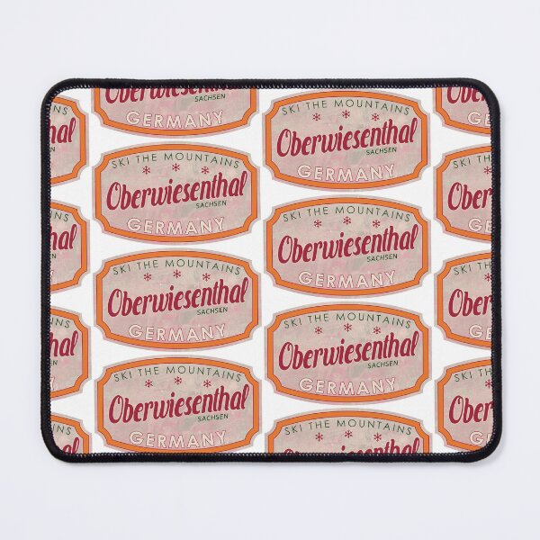 Item preview, Oberwiesenthal, Germany, Sachsen, Ski, textured skiing badge designed and sold by Wanderful-roads.