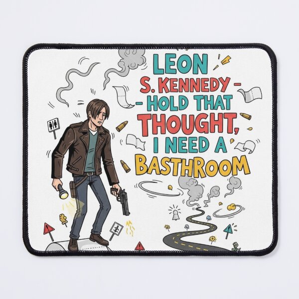 Item preview, Leon Kennedy Hold That Thought Funny Meme designed and sold by VitalDesigner.