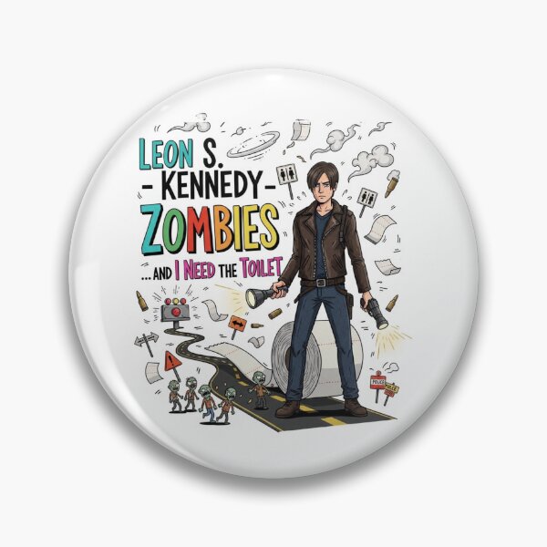 Item preview, Leon Kennedy I Need The Toilet Funny Meme designed and sold by VitalDesigner.