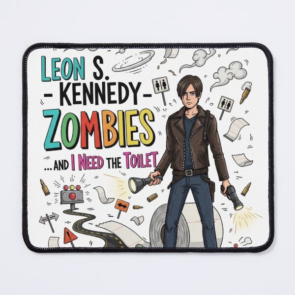 Item preview, Leon Kennedy I Need The Toilet Funny Meme designed and sold by VitalDesigner.