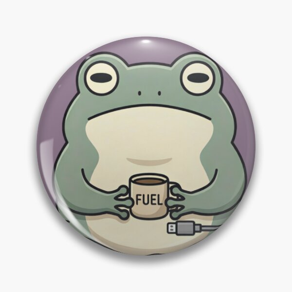 Item preview, Low Battery Frog T-Shirt – Recharging Frog Meme with Coffee, Funny Introvert Frog Graphic Tee designed and sold by ZyxDes.