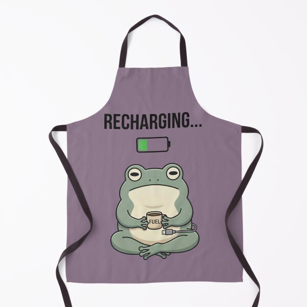 Item preview, Low Battery Frog T-Shirt – Recharging Frog Meme with Coffee, Funny Introvert Frog Graphic Tee designed and sold by ZyxDes.