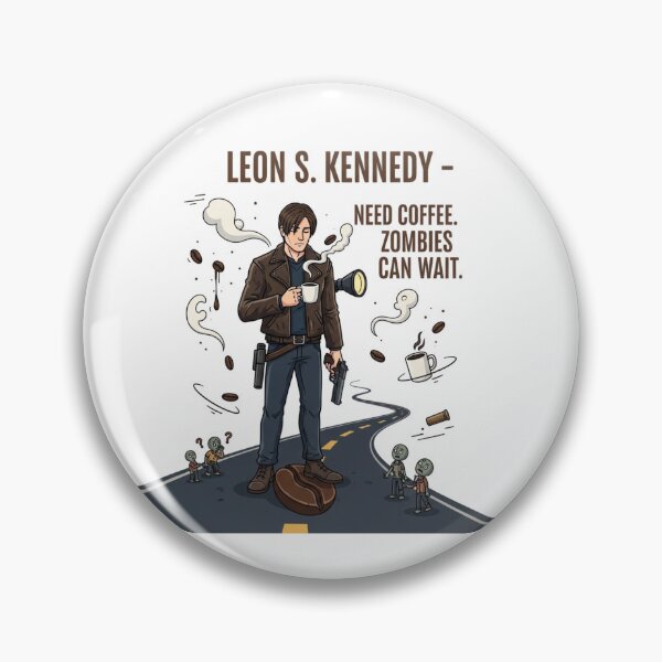 Item preview, Leon Kennedy Zombies Can Wait Funny Meme designed and sold by VitalDesigner.