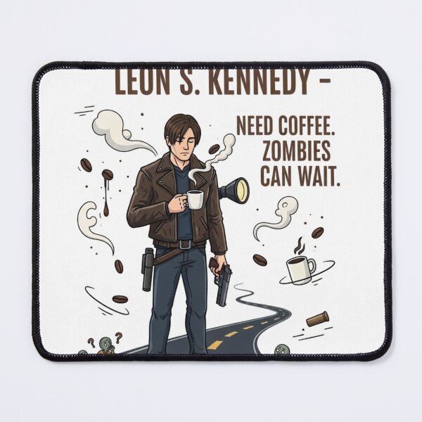 Item preview, Leon Kennedy Zombies Can Wait Funny Meme designed and sold by VitalDesigner.