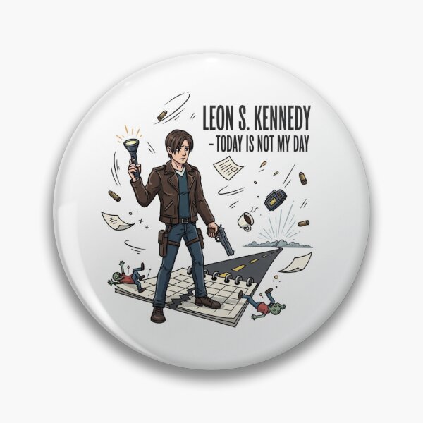 Item preview, Leon Kennedy Not My Day Funny Meme designed and sold by VitalDesigner.