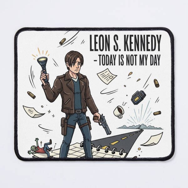Item preview, Leon Kennedy Not My Day Funny Meme designed and sold by VitalDesigner.