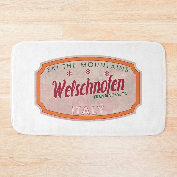 Item preview, Welschnofen, Italy, Trentino-Alto Adige, Ski, textured skiing badge designed and sold by Wanderful-roads.