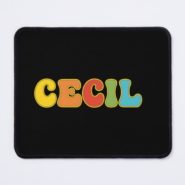 Item preview, ❤️ Cecil Personalized Name Wavy Retro Shirt, Coffee Mug, Sticker Gift designed and sold by HelixPedia.