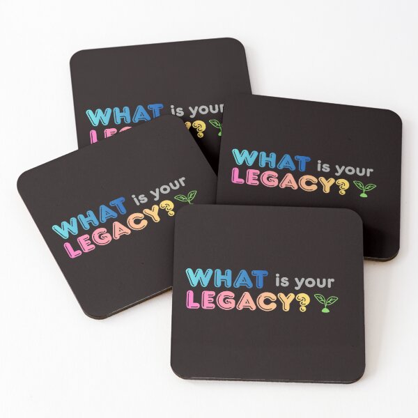 Item preview, What is your legacy? Philosophical quote t-shirt designed and sold by Cjars.