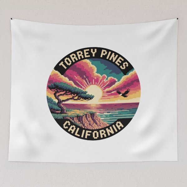 Item preview, Torrey Pines California: Pixel Sunset designed and sold by CircinusStore.
