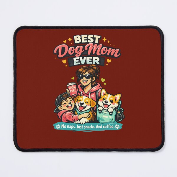 Item preview, Best Dog Mom Ever designed and sold by Teacuppupdesign.