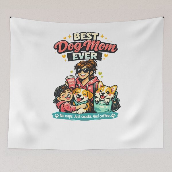 Item preview, Best Dog Mom Ever designed and sold by Teacuppupdesign.