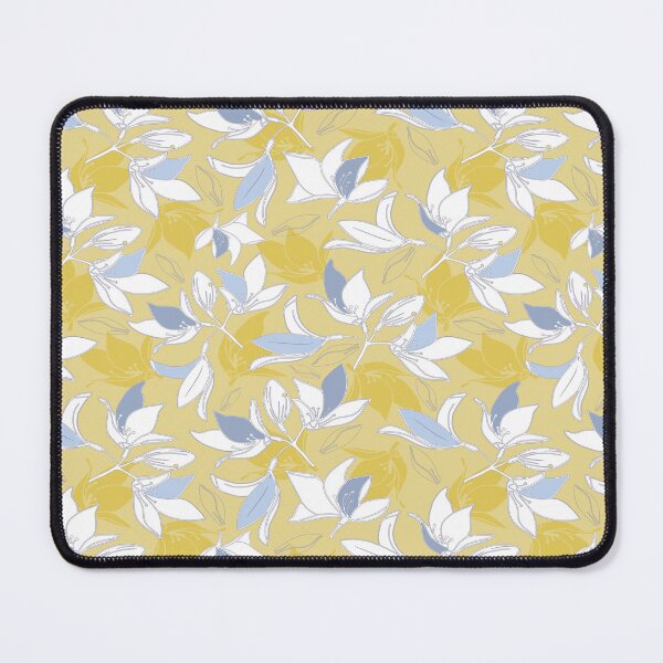 Item preview, Azalea Spring Floral Print in Yellow designed and sold by Butterfly & Daisy Design Studio.