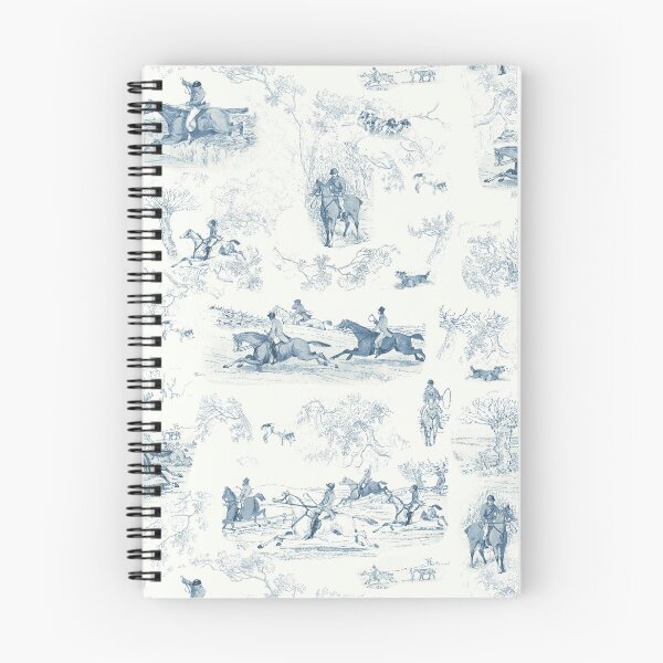 Item preview, Vintage English Country Hunting Horse Riders Hounds Blue designed and sold by tanjica.