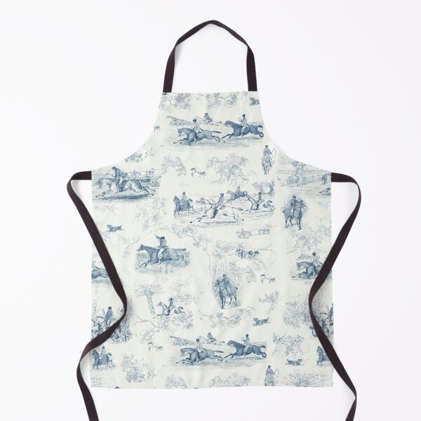 Item preview, Vintage English Country Hunting Horse Riders Hounds Blue designed and sold by tanjica.