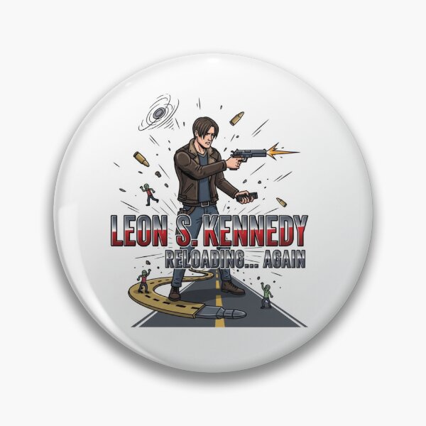 Item preview, Leon Kennedy Reloading Again Funny Meme designed and sold by VitalDesigner.