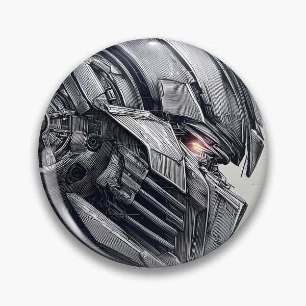 Item preview, Megaraton Cybernetic Warrior – Futuristic Mecha Robot Portrait | Sci-Fi Mechanical AI Artwork designed and sold by Dyan4.