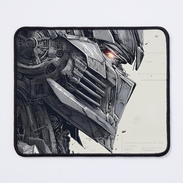 Item preview, Megaraton Cybernetic Warrior – Futuristic Mecha Robot Portrait | Sci-Fi Mechanical AI Artwork designed and sold by Dyan4.