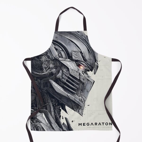 Item preview, Megaraton Cybernetic Warrior – Futuristic Mecha Robot Portrait | Sci-Fi Mechanical AI Artwork designed and sold by Dyan4.