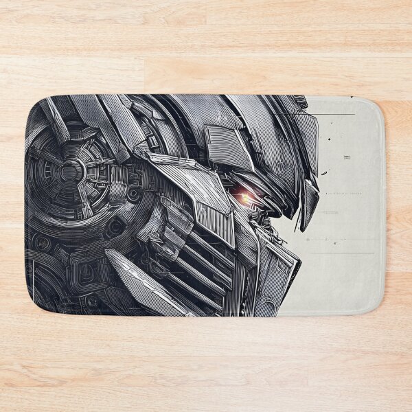 Item preview, Megaraton Cybernetic Warrior – Futuristic Mecha Robot Portrait | Sci-Fi Mechanical AI Artwork designed and sold by Dyan4.