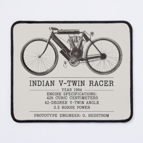 Item preview, 1904 First Indian V-Twin Racer Motorcycle | Early Classic Bike by Oscar Hedstrom designed and sold by EdGraphy.