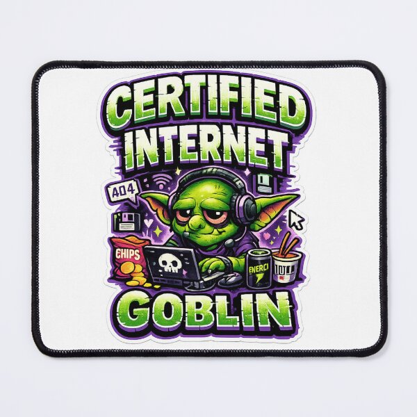 Item preview, Certified Internet Goblin Meme Retro Gamer Humor designed and sold by Wolf Creator.